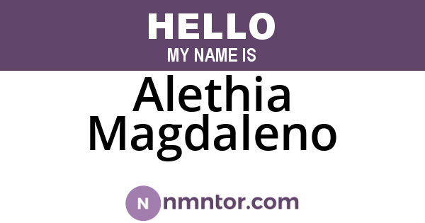 Alethia Magdaleno
