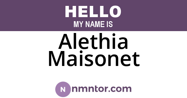 Alethia Maisonet