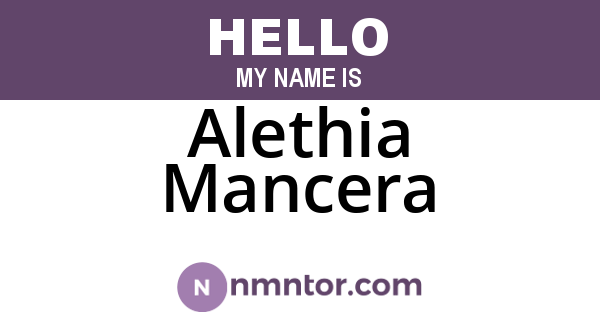 Alethia Mancera