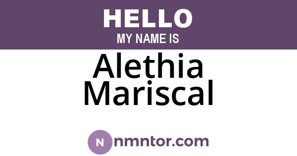 Alethia Mariscal