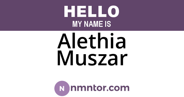 Alethia Muszar