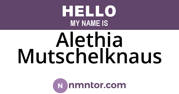 Alethia Mutschelknaus