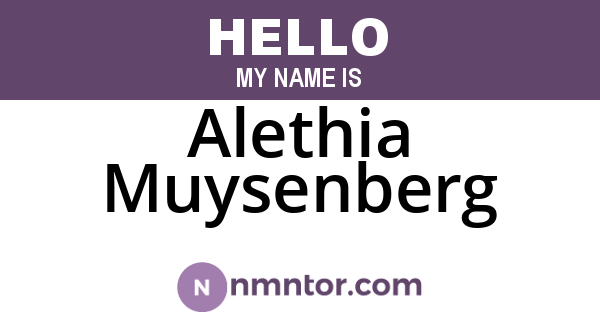 Alethia Muysenberg