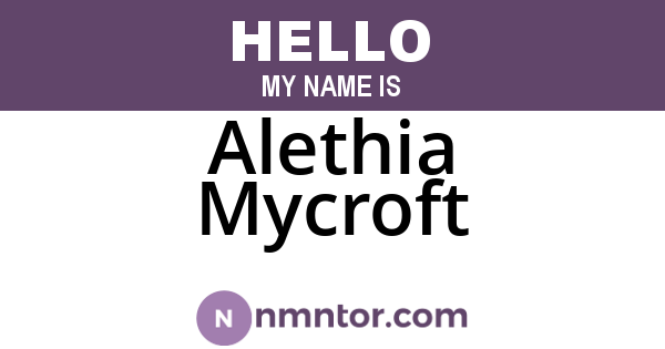 Alethia Mycroft