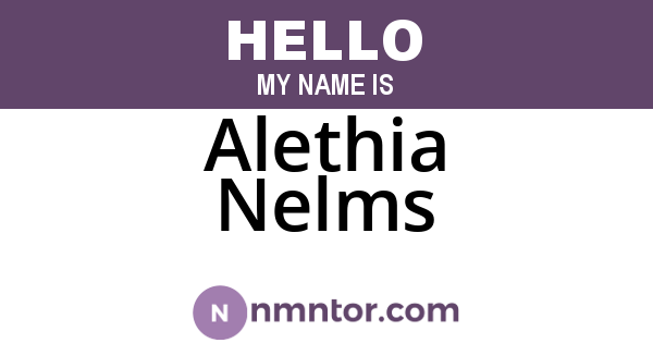 Alethia Nelms