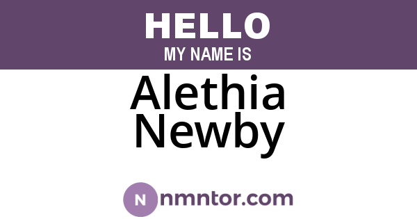 Alethia Newby