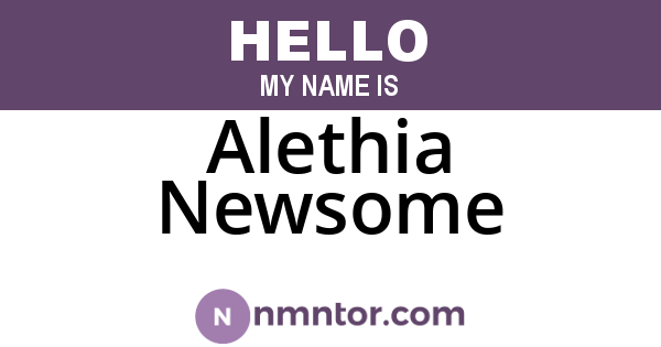 Alethia Newsome