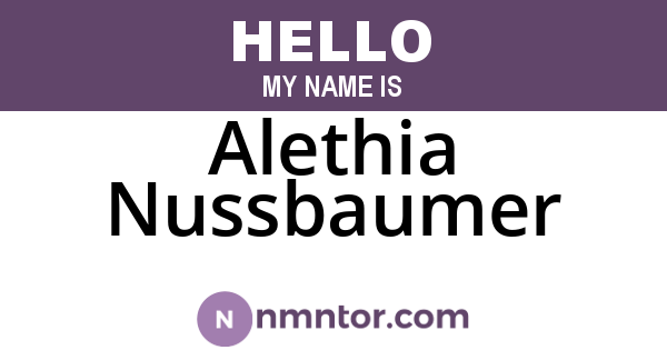 Alethia Nussbaumer