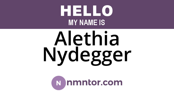 Alethia Nydegger