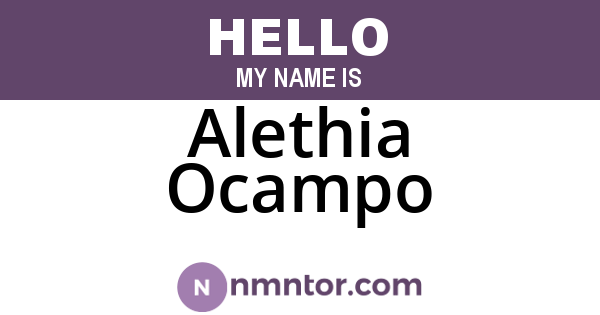 Alethia Ocampo