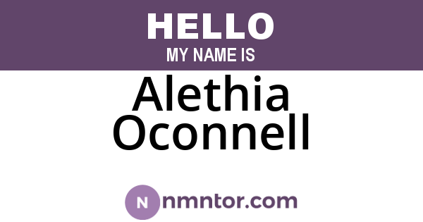 Alethia Oconnell