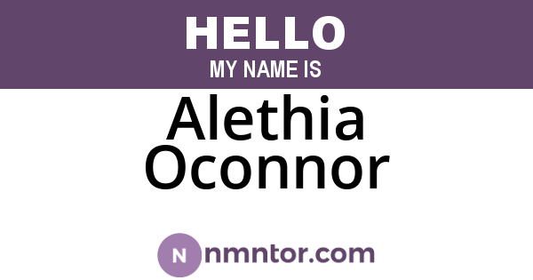 Alethia Oconnor