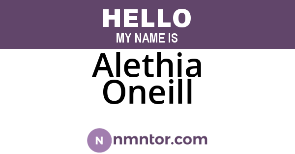 Alethia Oneill