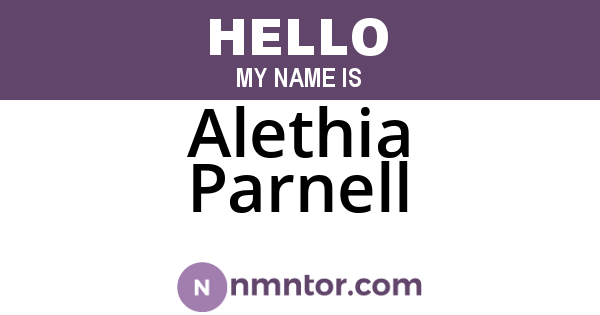 Alethia Parnell