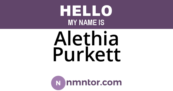 Alethia Purkett