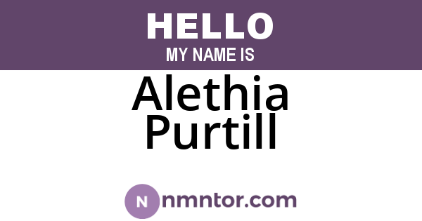 Alethia Purtill
