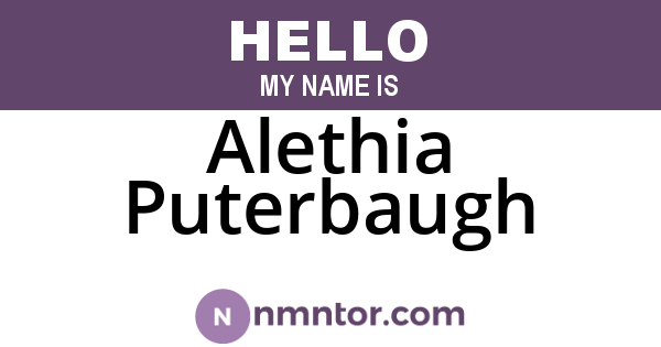 Alethia Puterbaugh