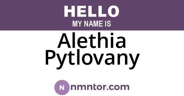 Alethia Pytlovany