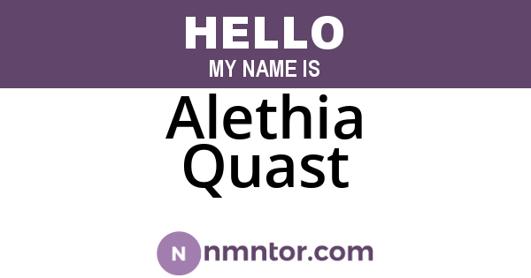 Alethia Quast