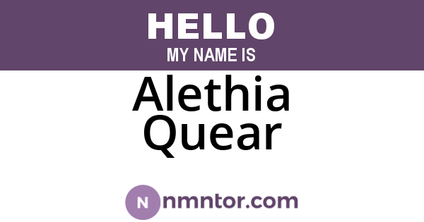 Alethia Quear
