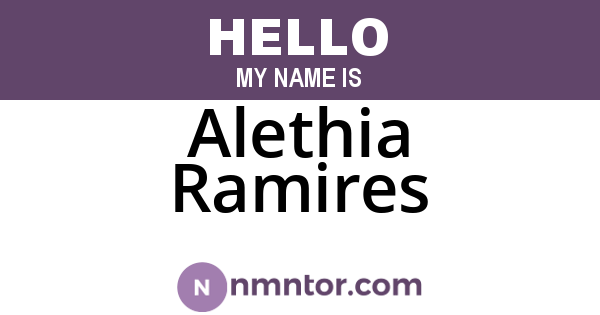 Alethia Ramires