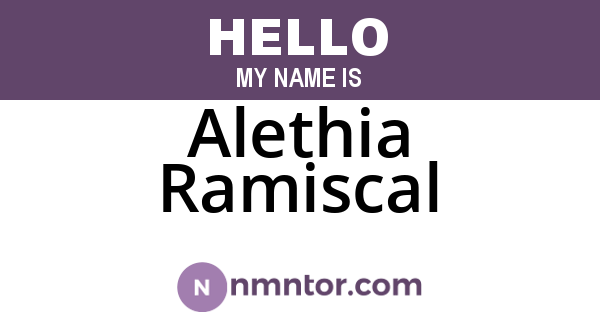 Alethia Ramiscal