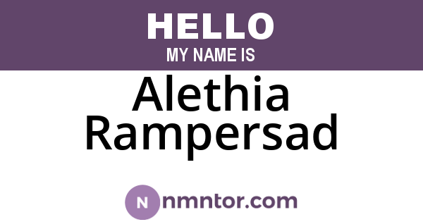 Alethia Rampersad