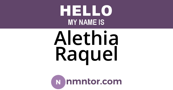 Alethia Raquel