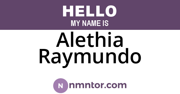 Alethia Raymundo