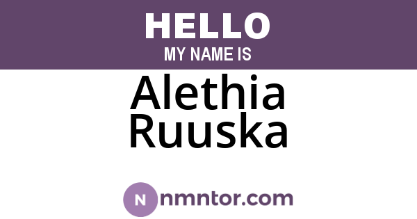 Alethia Ruuska