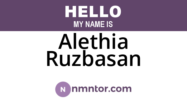 Alethia Ruzbasan