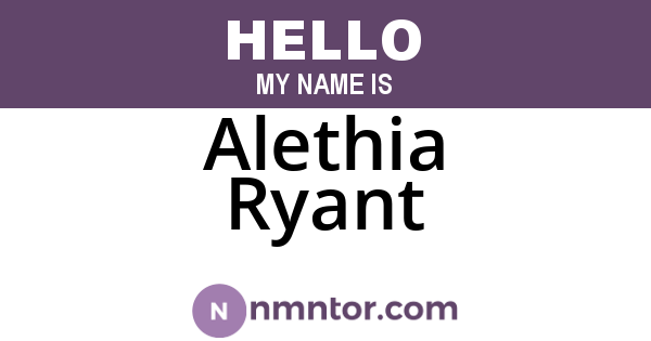 Alethia Ryant