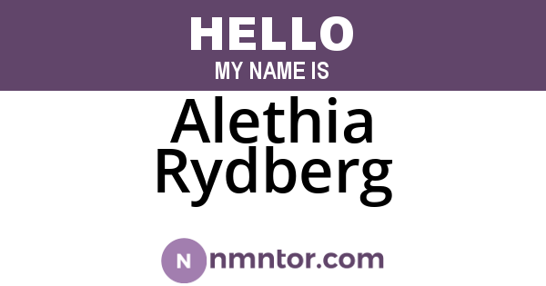 Alethia Rydberg