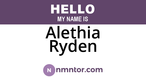 Alethia Ryden