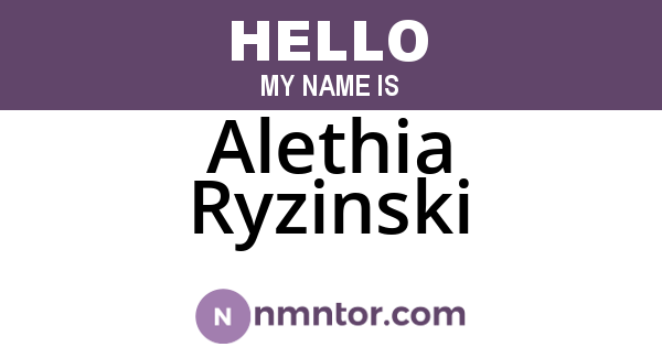 Alethia Ryzinski