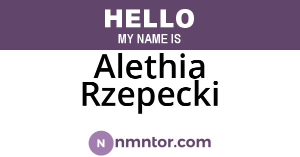 Alethia Rzepecki