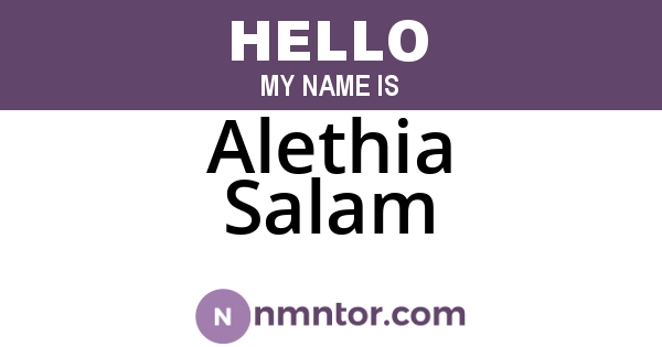 Alethia Salam