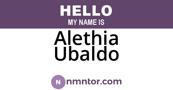 Alethia Ubaldo