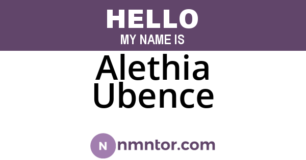 Alethia Ubence