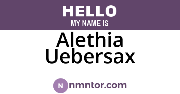 Alethia Uebersax