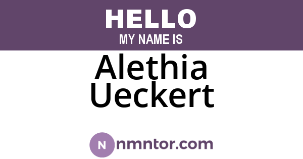 Alethia Ueckert