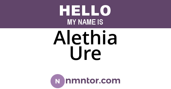 Alethia Ure