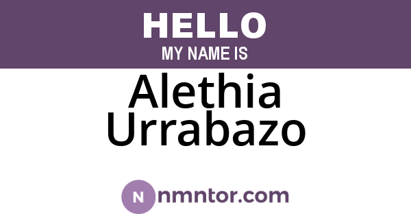 Alethia Urrabazo
