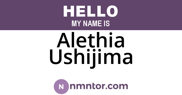 Alethia Ushijima