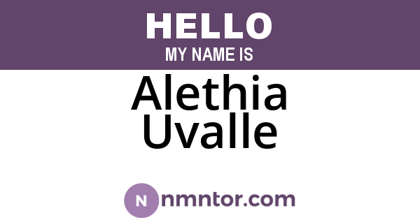 Alethia Uvalle