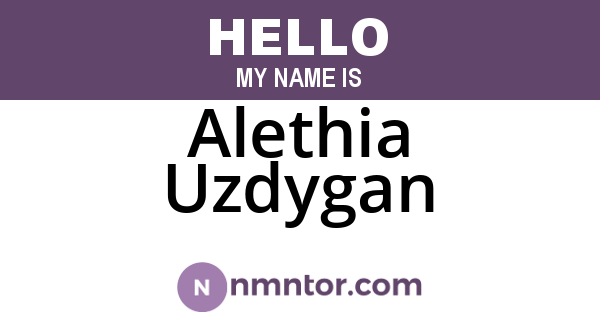 Alethia Uzdygan