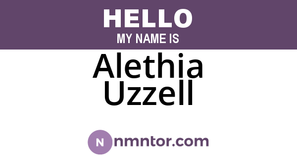 Alethia Uzzell