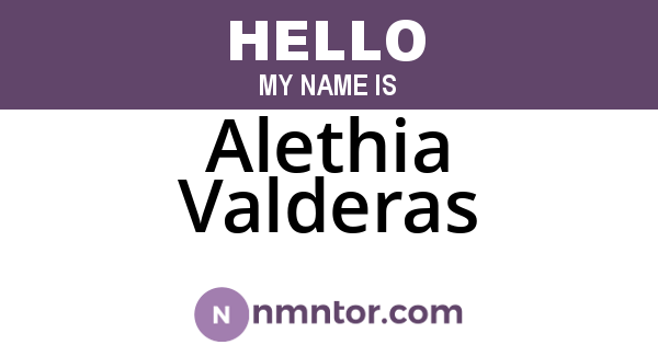 Alethia Valderas