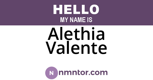 Alethia Valente