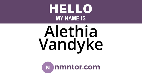 Alethia Vandyke